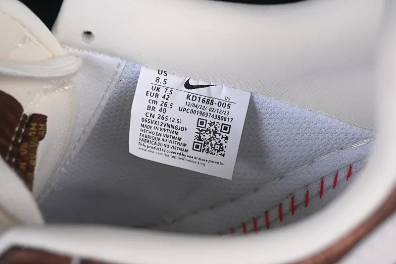 All categories Nk Air Force 1 Air Force series Nk Air Force 1 Low Air Force low-top Nike Air Force 1'07 Low Year of the Horse limited white brown Chinese style Air Force 1 low-top casual sneakers KD1688-005